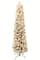 6.5ft. Pre-Lit Flocked Pine Pencil Artificial Tree, Warm White LED Lights